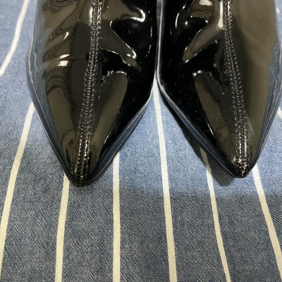 Boohoo Patent Leather Boots - Picture 3 of 7